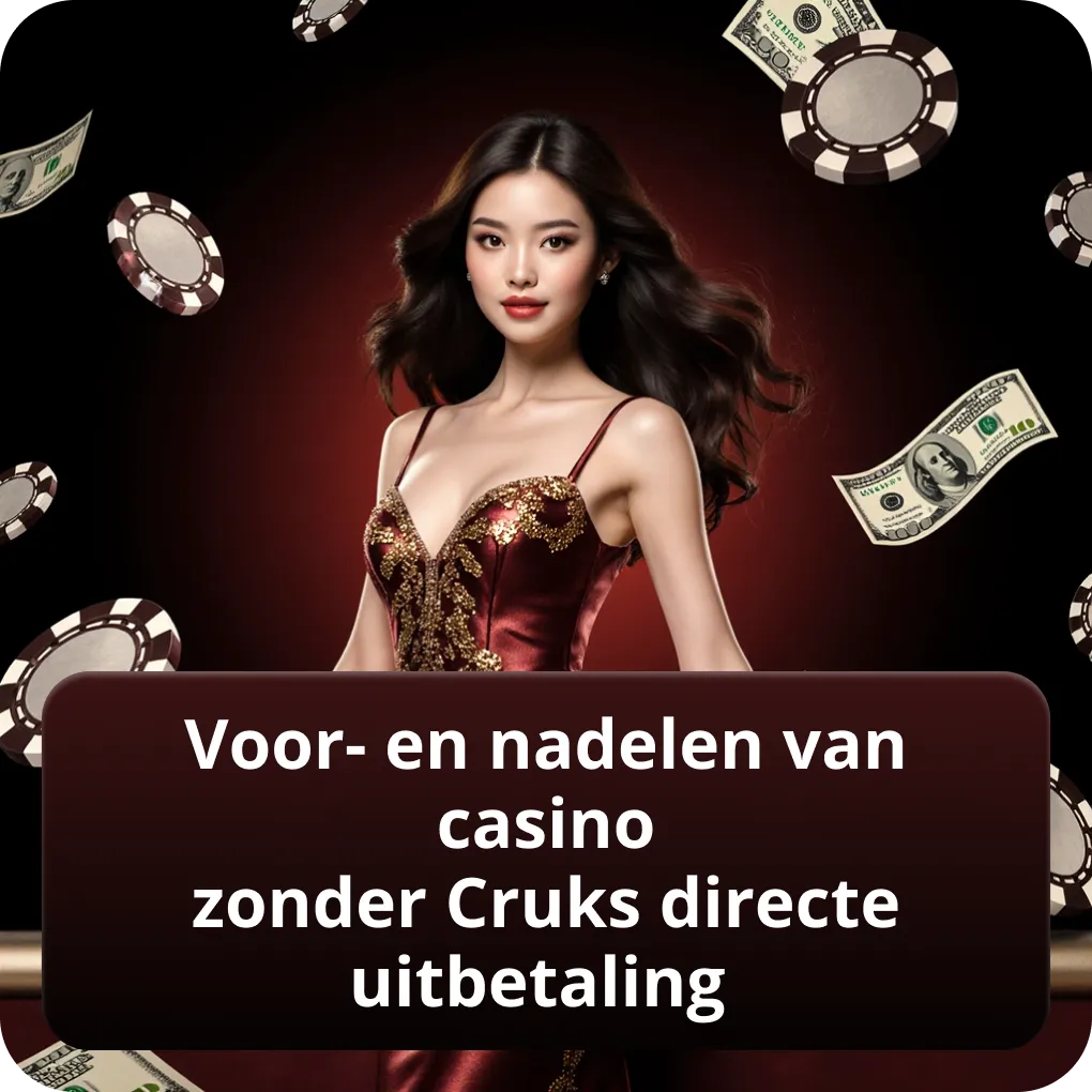 Voor- en nadelen van casino zonder Cruks directe uitbetaling