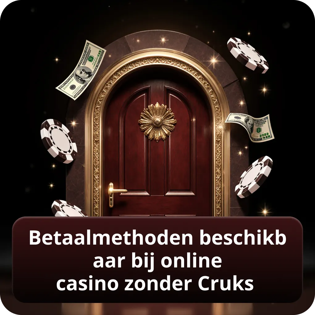 Betaalmethoden beschikbaar bij online casino zonder Cruks